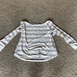 torrid white and red long sleeve sweater